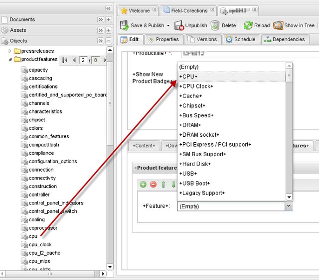 Dynamic Dropdown Module für Pimcore in Extension Hub eingestellt